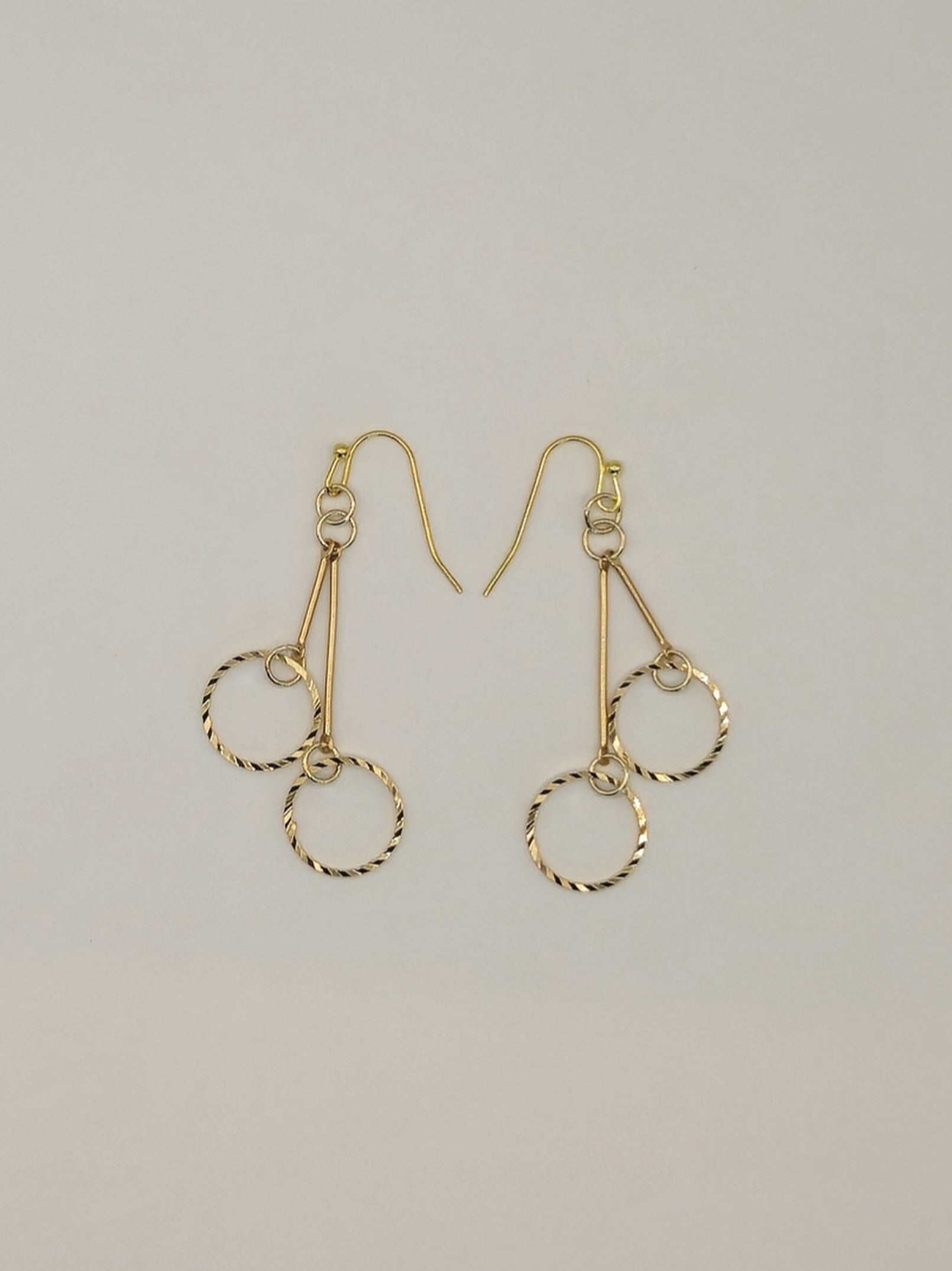 Beveled Ring Earrings