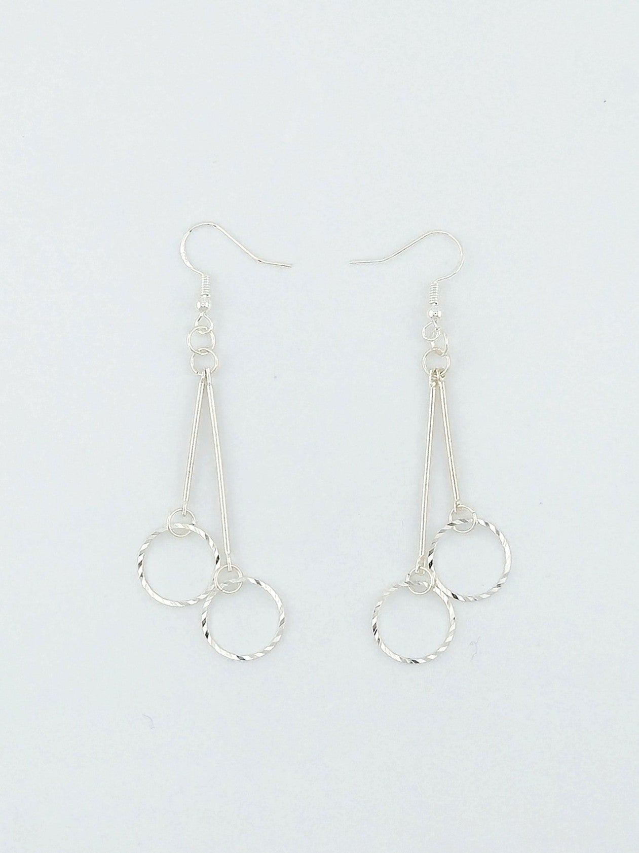 Beveled Ring Earrings