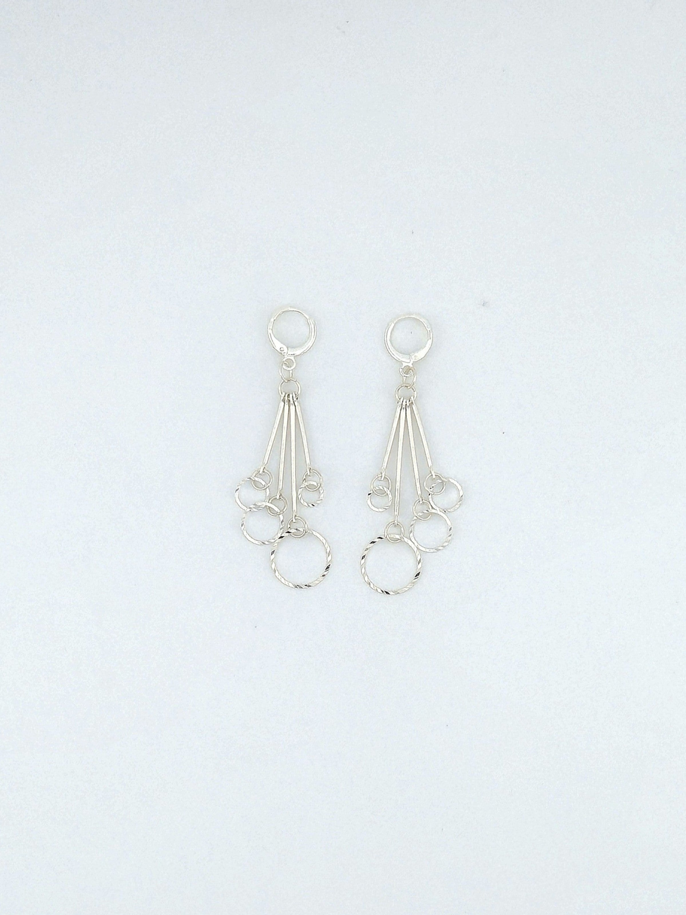 Beveled Ring Earrings