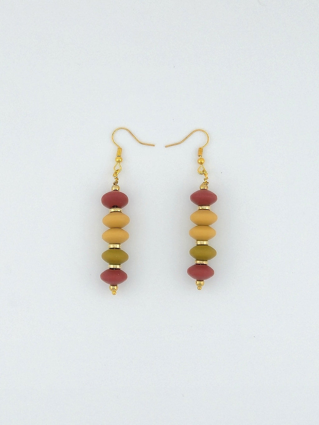Harvest Lentil Bead Earrings