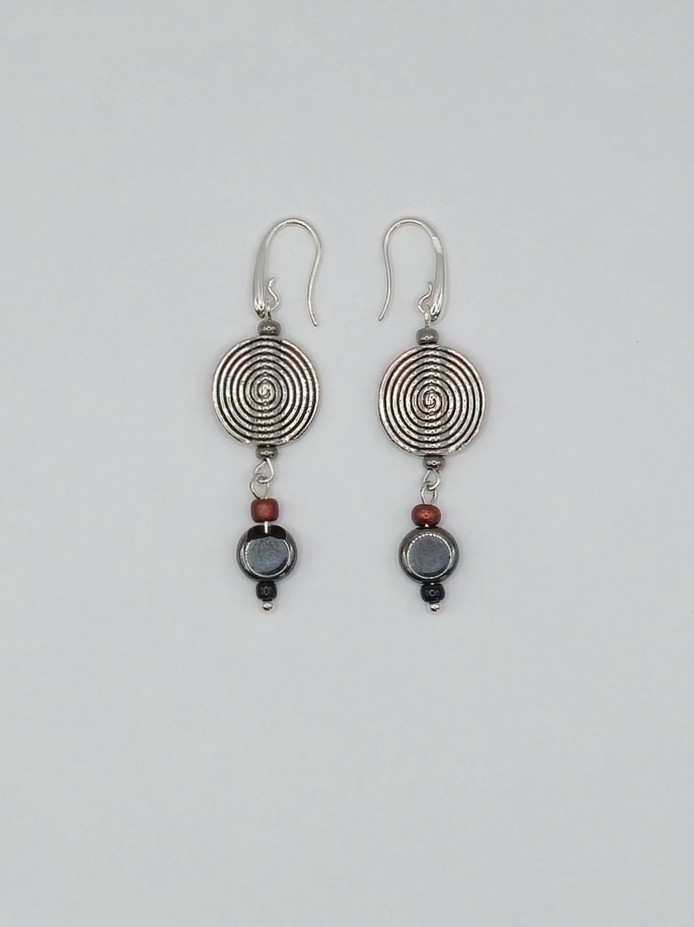 Tibetan Lental Bead Earrings
