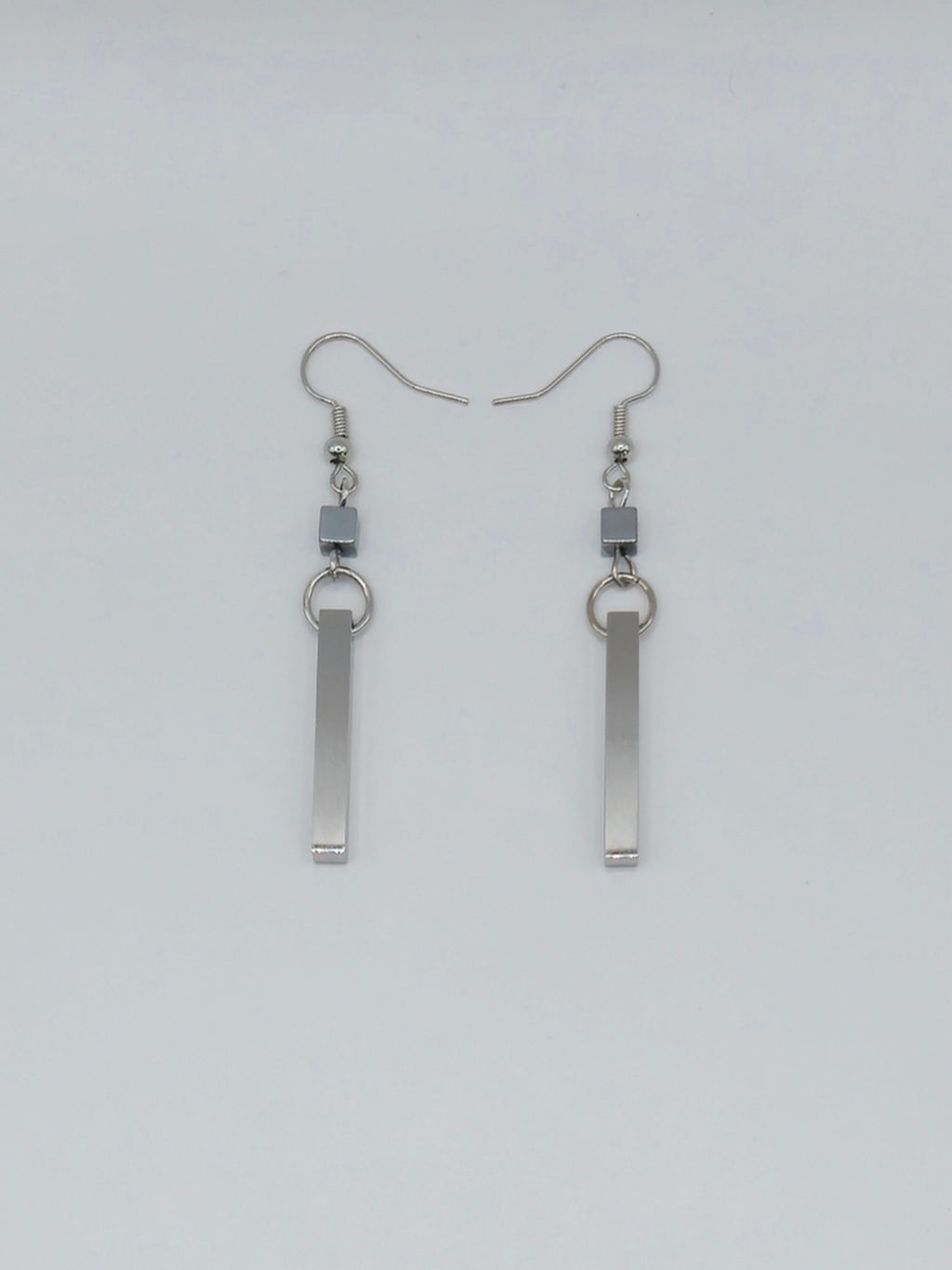 Silver Bar Earrings