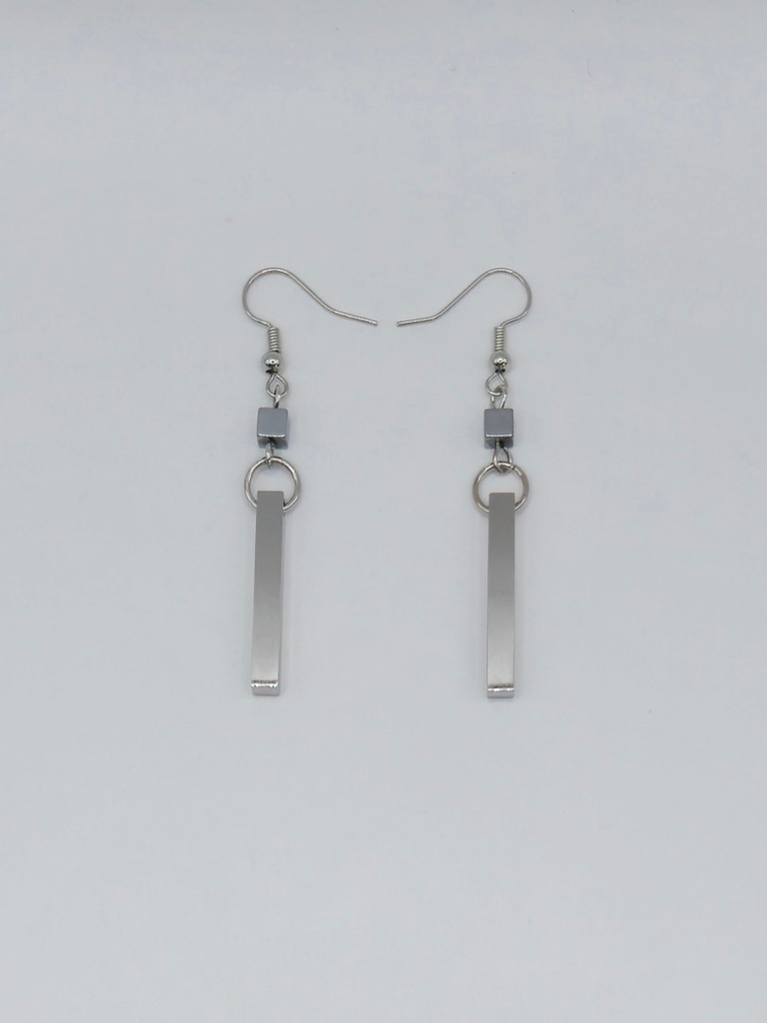 Silver Bar Earrings