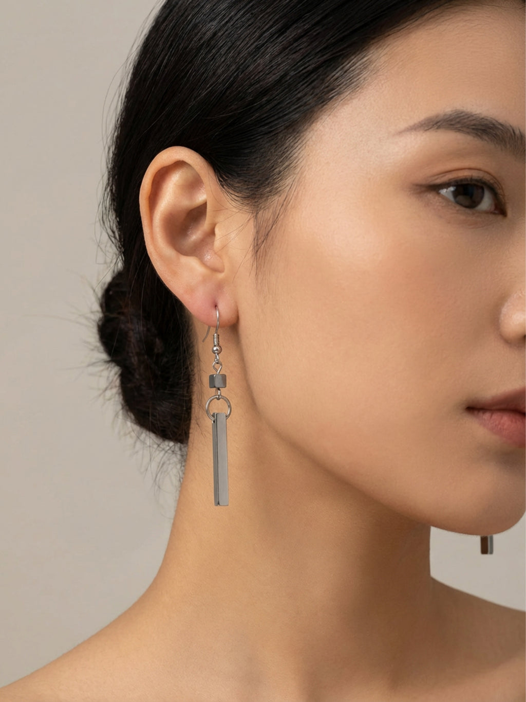 Silver Bar Earrings