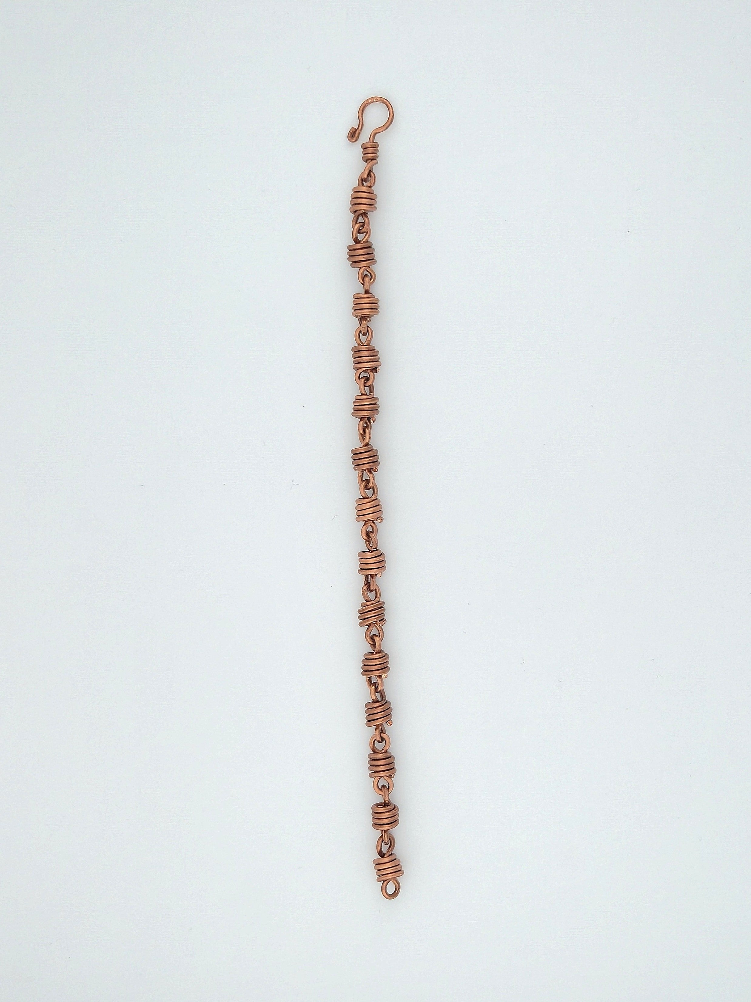 Wire Wrapped Coil Link Bracelet