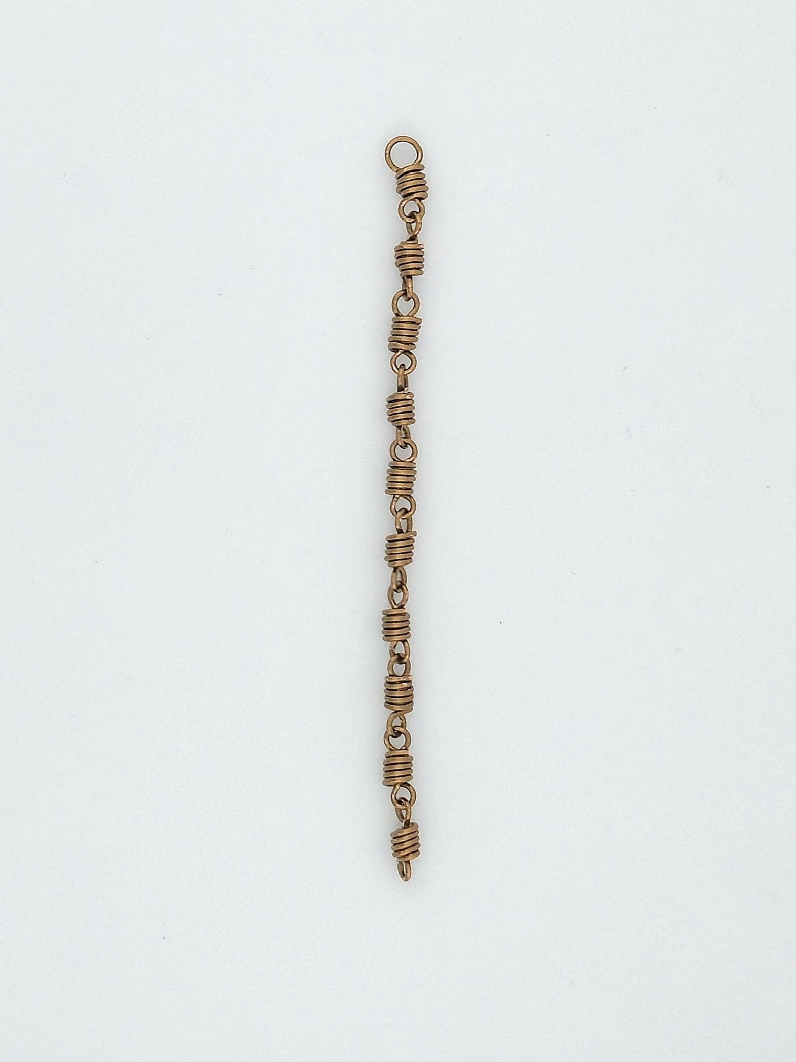 Wire Wrapped Coil Link Bracelet