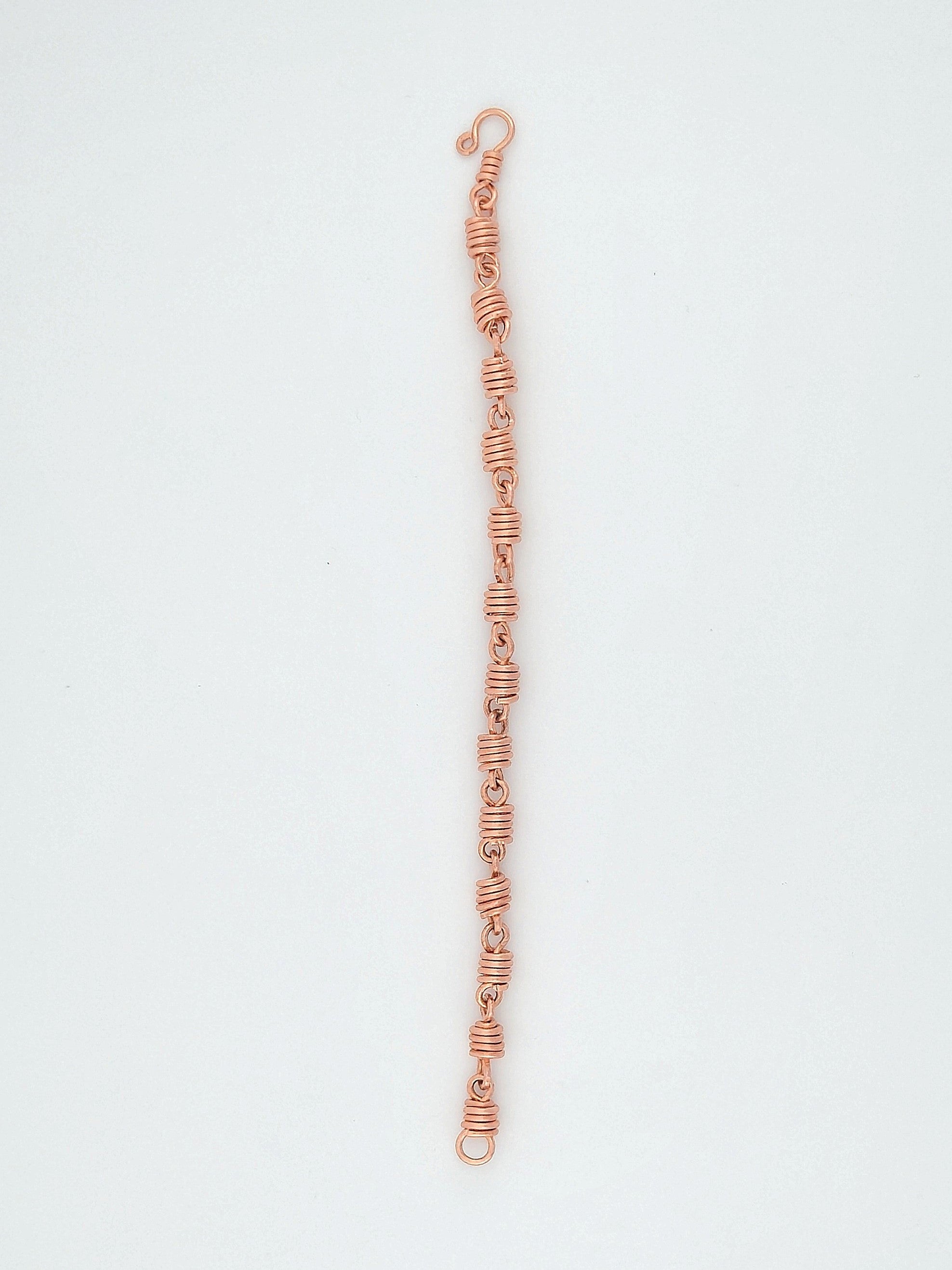 Wire Wrapped Coil Link Bracelet