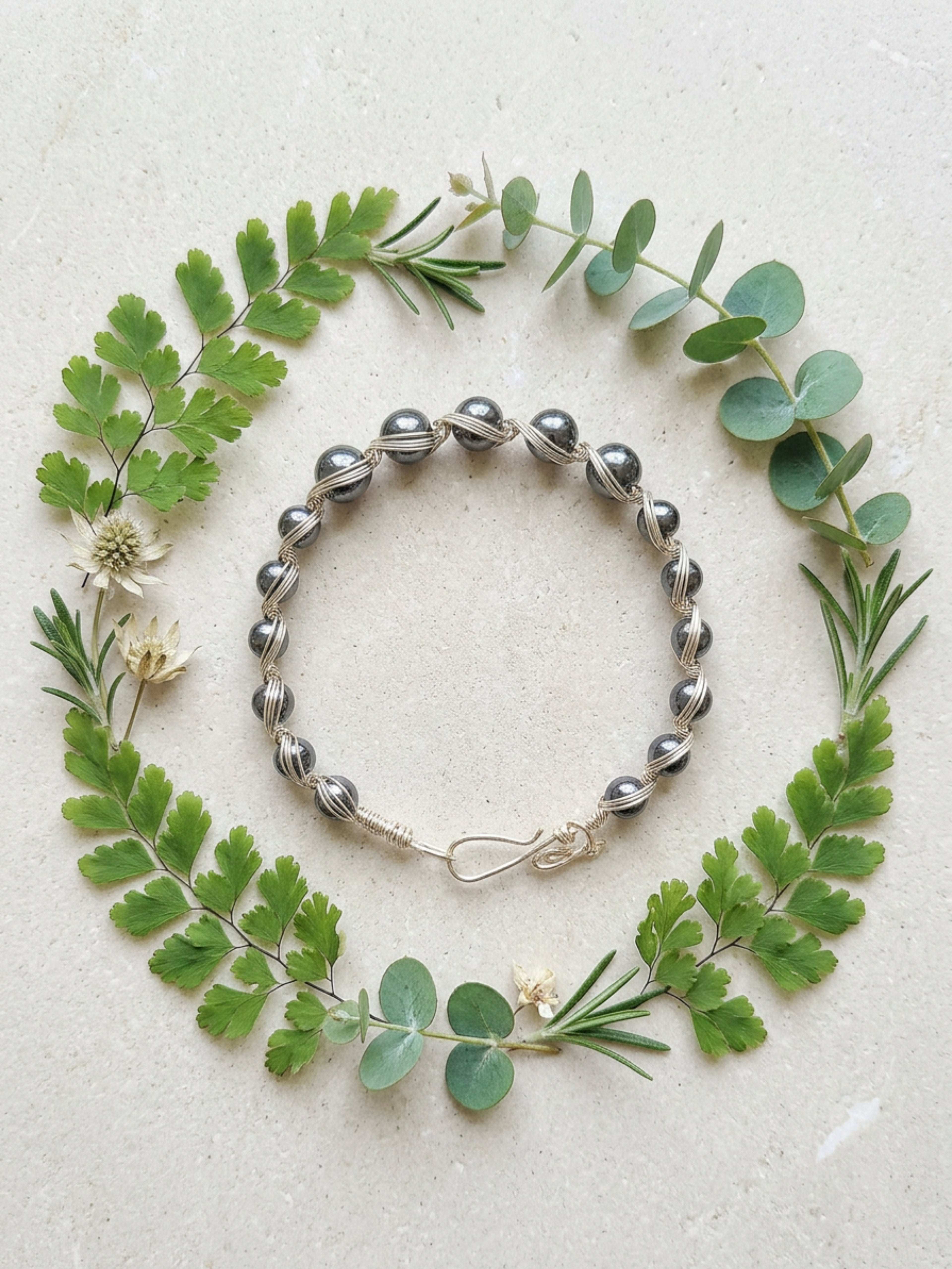 The Nefertiti Wire-Wrapped Cuff Bracelet