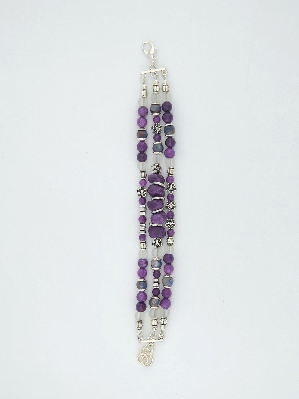 Amethyst Horizon Triple Strand