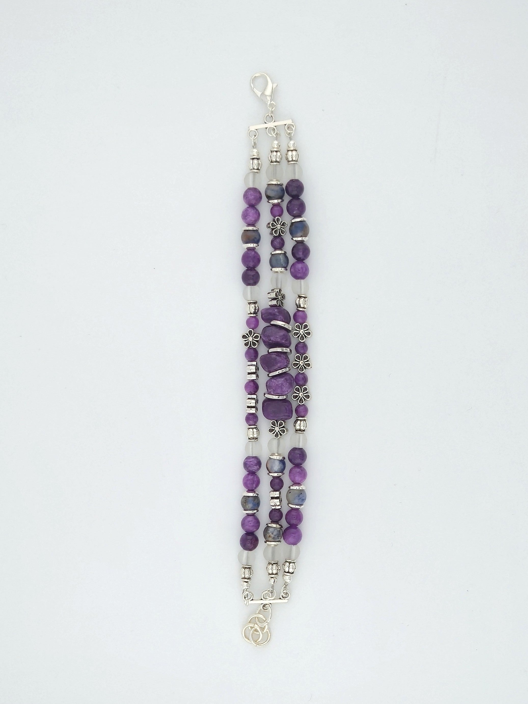 Amethyst Horizon Triple Strand