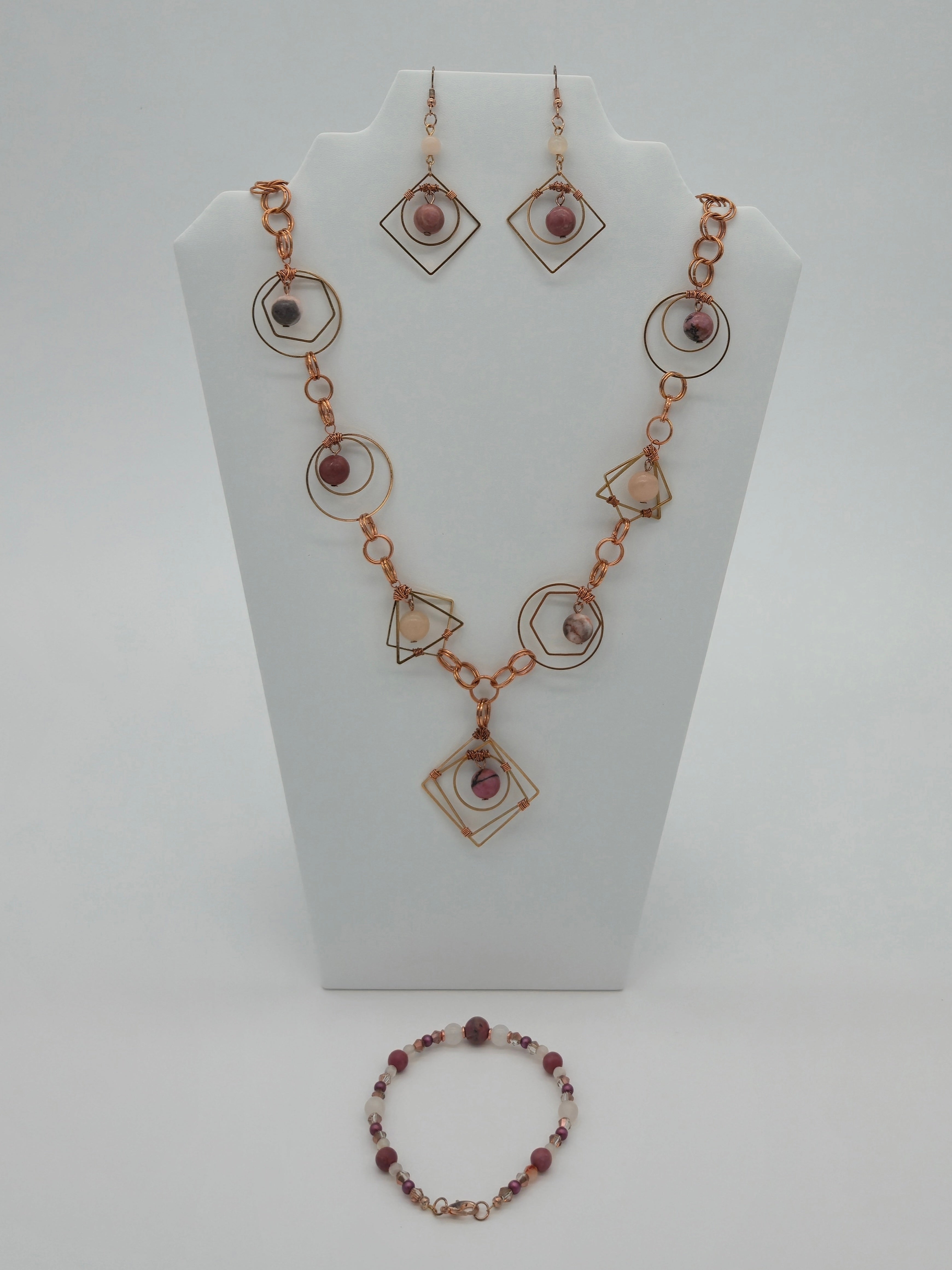 Rose Gold Rhodonite Collection