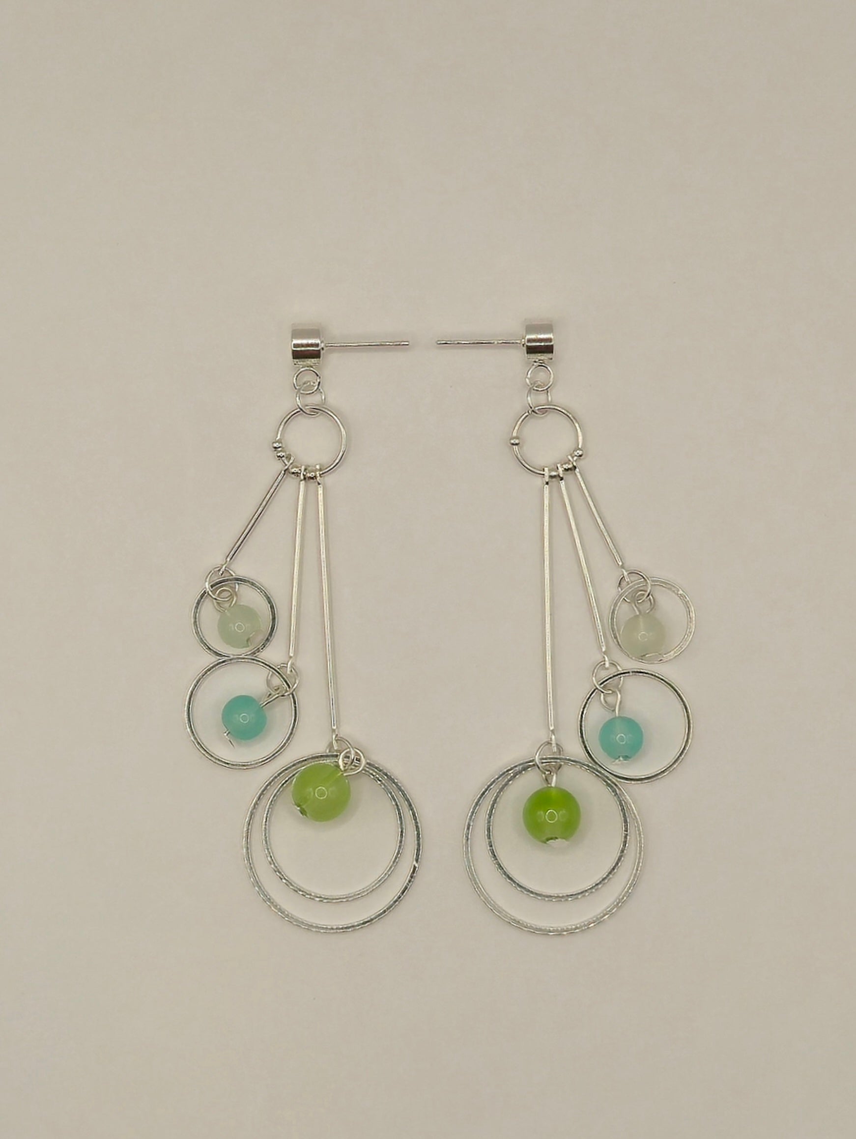 Yellow & Green Crackle Glass Collection