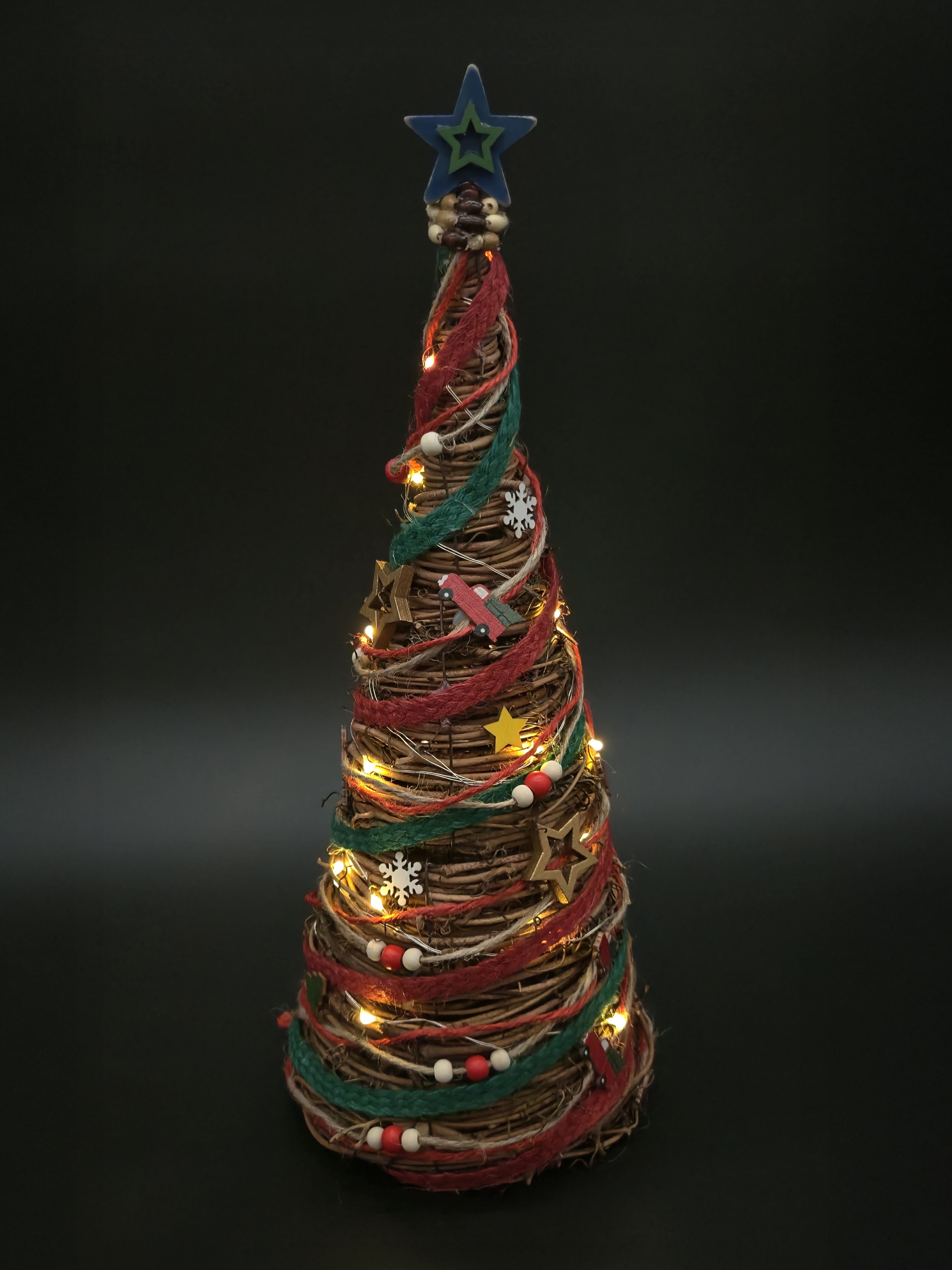 Lighted Grapevine Trees