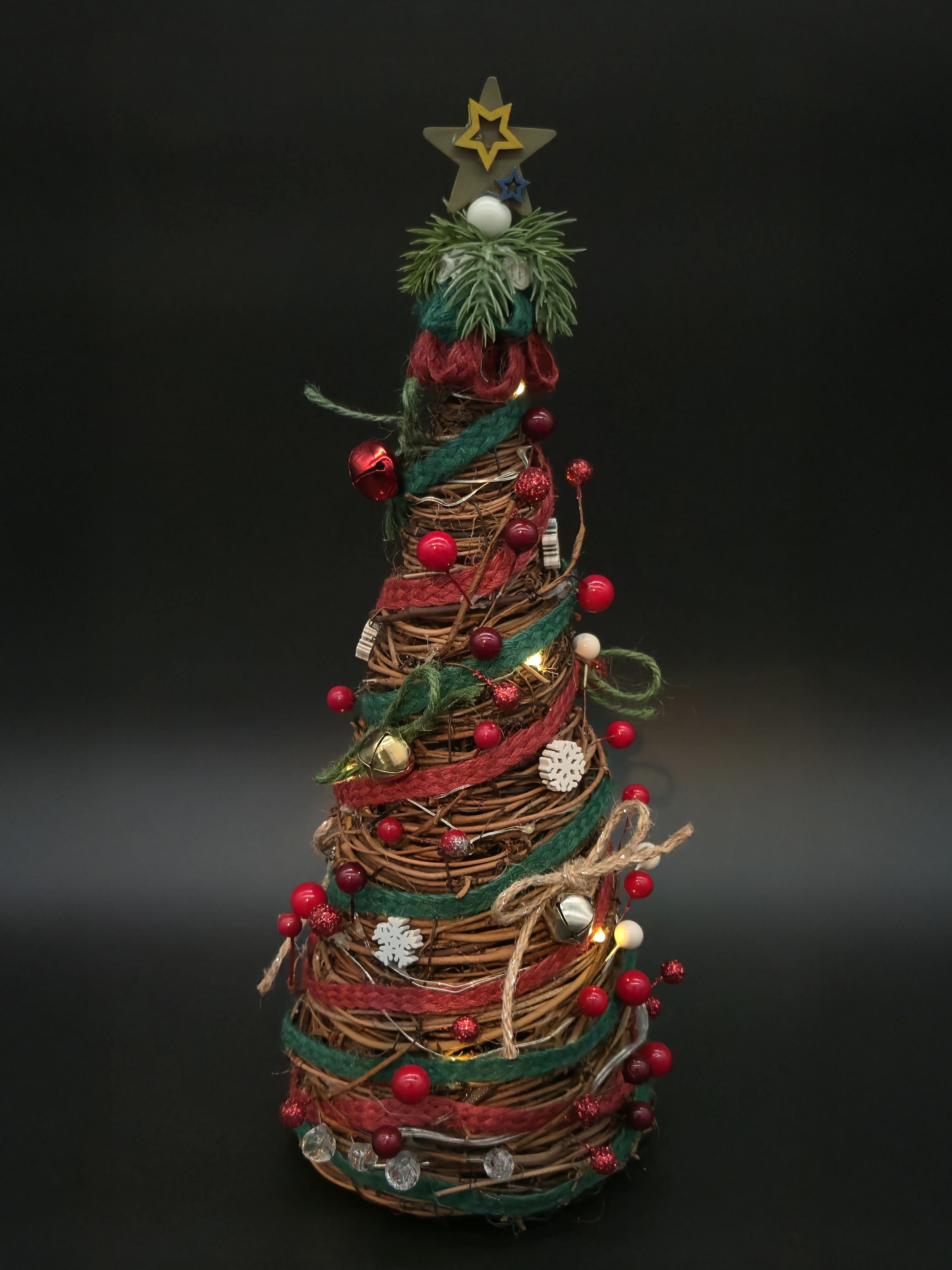 Lighted Grapevine Trees