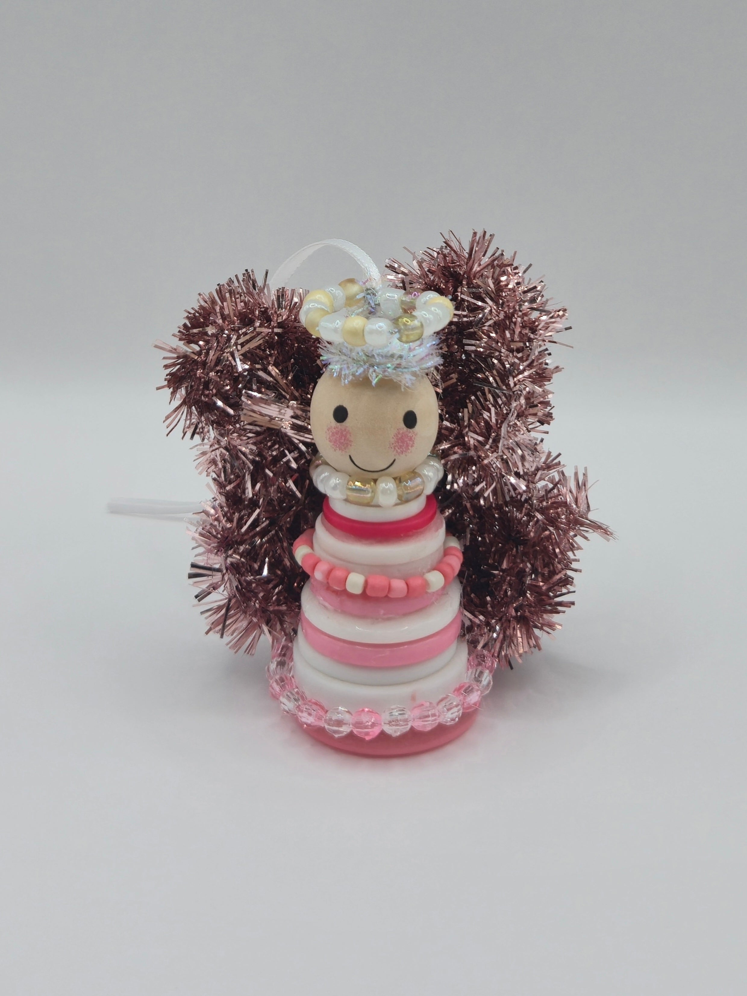 Button Angel Ornament